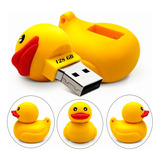 Memoria Usb 128gb Diseño Forma Figura De Pato De Hule