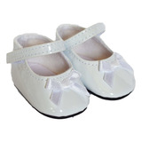 White Bow Mary Janes Se Adapta American Girl Dolls De 1...