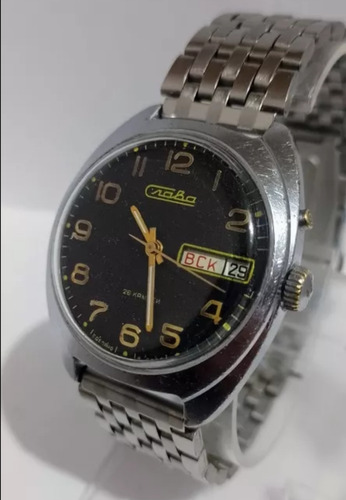 Reloj Ruso Slava Automático '70s Antíguo Vintage No Mido