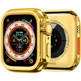 Funda De Metal Dorada P/apple Watch Series 6/5/4 Se/se2 44mm
