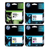 Combo Cartucho Hp 950xl Negro + 951 Color Original 8610 8620