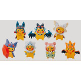 Set 7 Figuras Pokemon Pikachu Disfrazado 