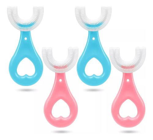 Cepillo De Diente Forma U  Bebes Cuidado Dental  Color Rosa