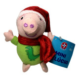 Edição Natal - Mini Boneco Pelúcia Porco George Pig Original