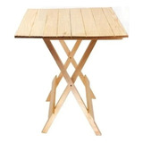 2 Mesa Plegable De Madera