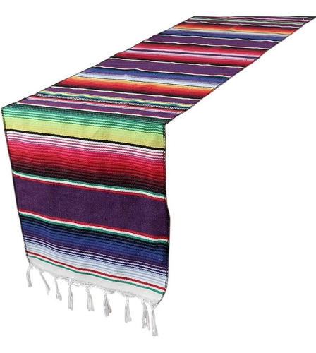 Camino De Mesa Sarape Mexicano 35 Cms X 2.15 Mt Economicos