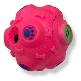 Juguete Pelota Rellenable Dosificadora Sonora Perros De 9 Cm