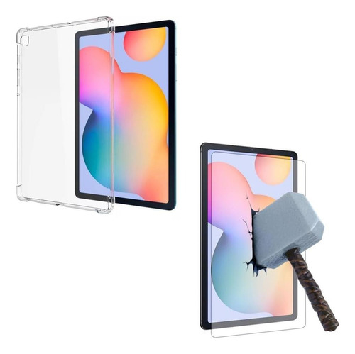 Capa Silicone + Película Para Tablet Galaxy Tab S6 10.4 P610