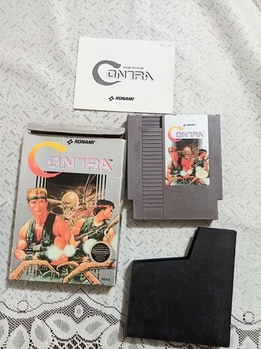 Nintendo Nes Contra Con Caja Y Manual