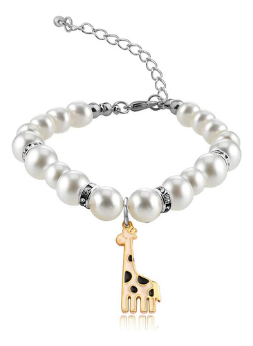  Potiy Giraffe Gifts Pulseira Banhada A Ouro Com Pingente De