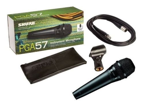 Microfono Dinamico Shure Pga57 Xlr Instrumento Con Cable 