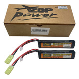 X2 Bateria Li-poly Bateria Lipo 1300 11.1 V Replica Airsoft