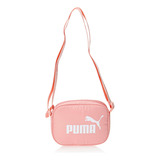Bolsa Feminina Core Base Cross Body Bag Puma Cor Peach Smoothie-dark Jasper Desenho Do Tecido Liso