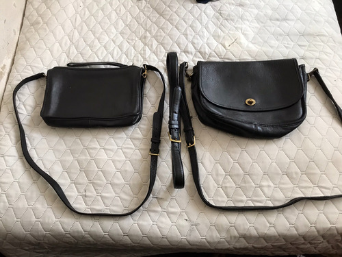 Coach Vintage Purse Crossbody,belt  100 % Leather Black,usa