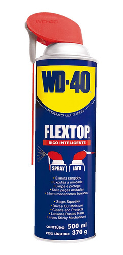 Wd40 Flextop Óleo Desengripante E Lubrificante 370g / 500ml