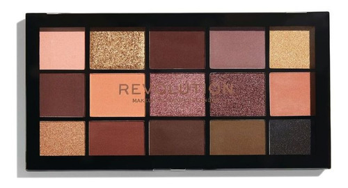 Paleta 15 Sombras Reloaded Velved Rose, Make Up Revolution Color De La Sombra Velved Rose