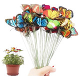 Set 10 Mariposas De Colores (7cm) Adorno Decoración Jardín
