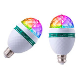 Ampolleta Led Bola De Disco Giratoria Luces De Fiesta E27