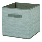 Cubo Caja Organizador De Tela 31x31x31 Cm. Ht Color Gris Claro