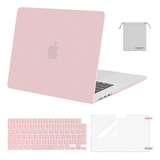 Funda Rosa P/ Macbook Air 15 2023 A2941 M2 Chip + Protector