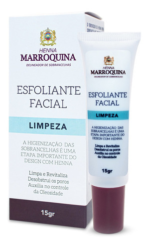 Esfoliante Facial Sobrancelhas Higienização 15g, Marroquina Momento De Aplicação Dia/noite Tipo De Pele Todo Tipo De Pele