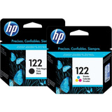 Combo Hp 122 Negro + Color Original Deskjet 2050 3050 1050 