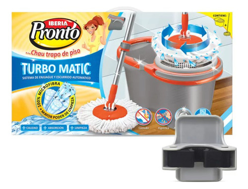 Balde Centrifugo Turbomatic Iberia Pronto Mopa Microfibra