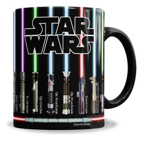 Taza De Cerámica Mágica Star Wars Termosensible - Con Caja