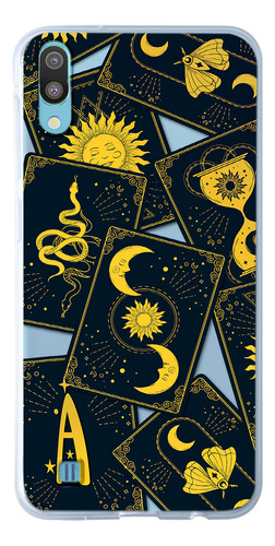 Funda Para Galaxy Cartas Tarot Personalizada Con Tu Inicial