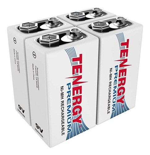 Tenergy Premium 9 V 200 Mah Nimh Batería Recargable De Alta