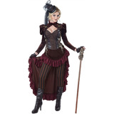 Disfraz De Steampunk Victoriano Para Mujer Adulto Talla S