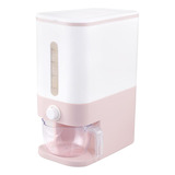 Rubtlamp Dispensador De Arroz Rosa De 20 Libras, Recipiente 