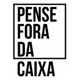 Adesivo Decorativo Frase 60x45cm Pense Fora Da Caixa