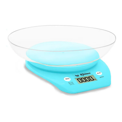Bascula Gramera De Cocina Electronica 5 Kg Bacita-5 Rhino Color Turquesa | Envío gratis