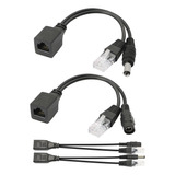 Cable Adaptador Poe Pasivo, 2 Pares De Inyector Poe Y Kit Di