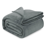 Utopia Bedding Manta De Forro Polar Gris Frío, Tamaño Queen,