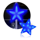 Estrella Luz Led Grande Ventana Puerta Navidad Azul 2293az