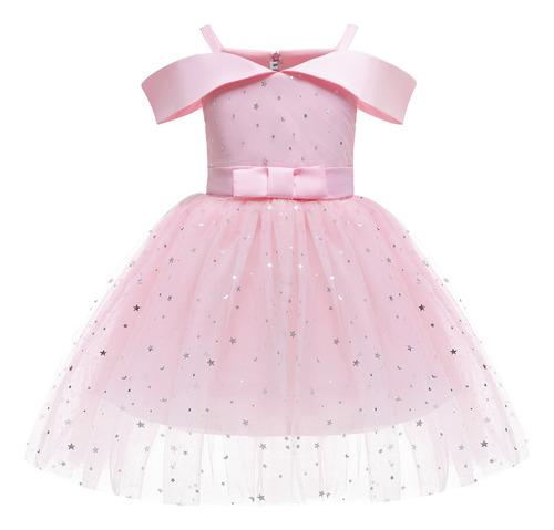 Vestido De Princesa De Malla Para Niñas Con Ropa Infantil