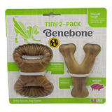 Brinquedo Para Cachorros Roer Benebone Tiny 2 Pack Bacon