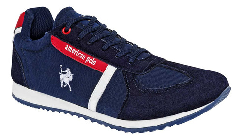 Tenis Casual De Hombre American Polo Marino 091-391