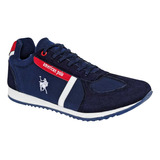 Tenis Casual De Hombre American Polo Marino 091-391