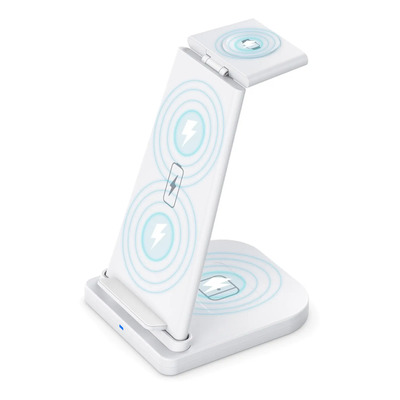 . Soporte De Cargador Inalámbrico 3 En 1 Carga Con