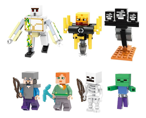 Bloques De Construcción My World Minecraft Set De 7 Modelos