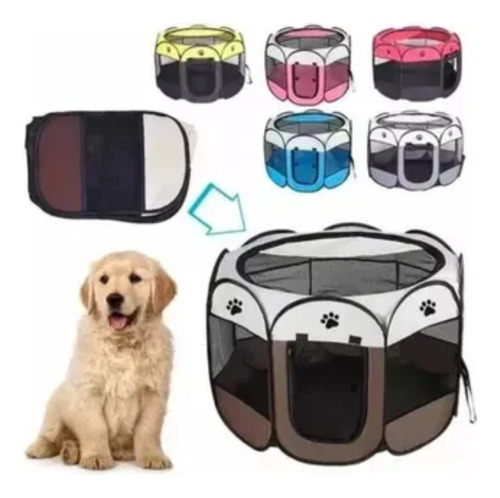 Corral Plegable Portátil Para Mascotas