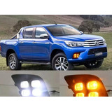 Carguia Luz De Dia Toyota Hilux 16-20 Drl 2 Colores 4 Ojos