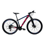 Bicicleta Aro 29 Gts Pro M5 - 27 Velocidades Cor Preto+pink+azul Tamanho Do Quadro 15
