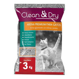 Arena Clean & Dry Aglutinante Con Aroma 3kg Pack 8 Piezas X 3kg De Peso Neto