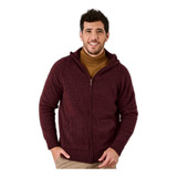 Campera Tejida Hombre C/ Cierre Bolsillos Y Capucha Art. 485