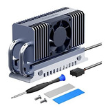 Disipador Heatsink Con Cooler Para Ssd M.2 2280 