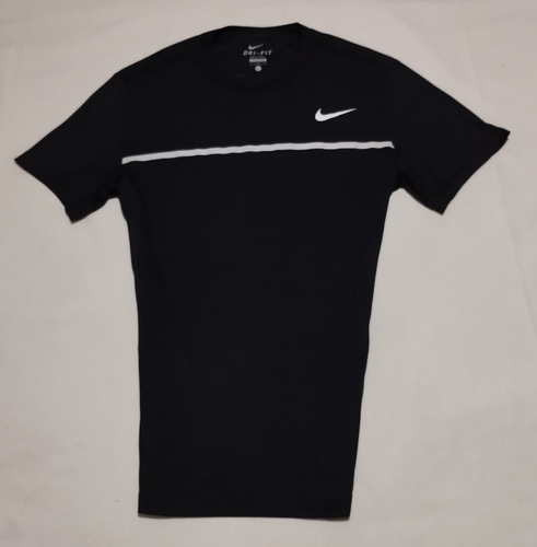 Playera Nike Dri Fit L Grande Color Negro Elástica 